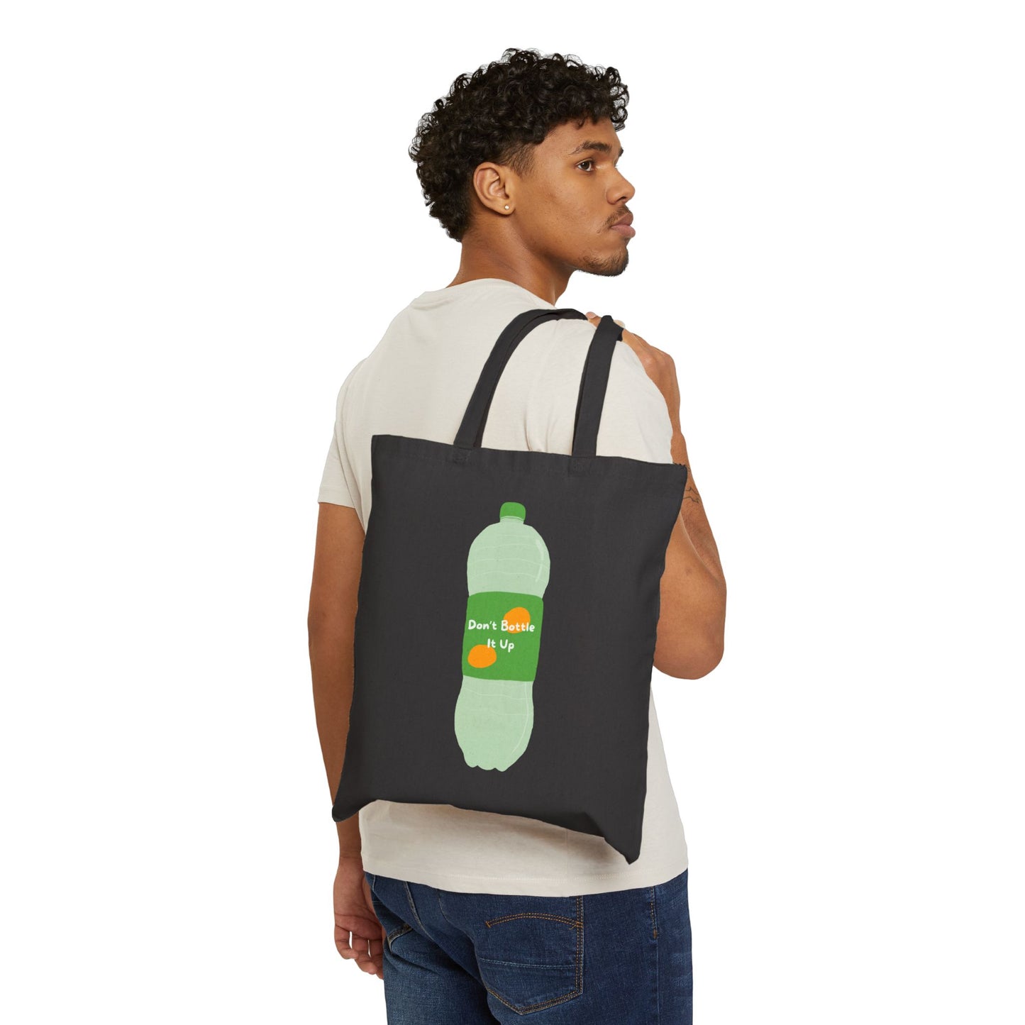 Don't Bottle It Up Cotton Canvas Tote Bag