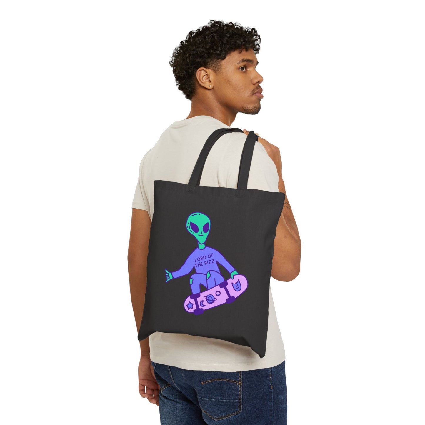 Lord Of The Rizz Cotton Canvas Tote Bag