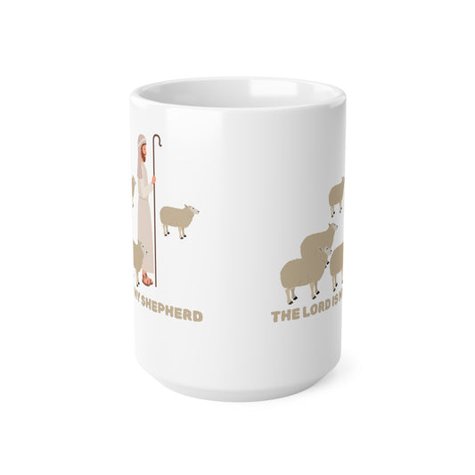 The Lord Is My Shepherd (2) Ceramic Coffee Cup, 15oz