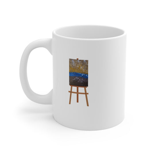 Left (Easel) 11oz White Mug