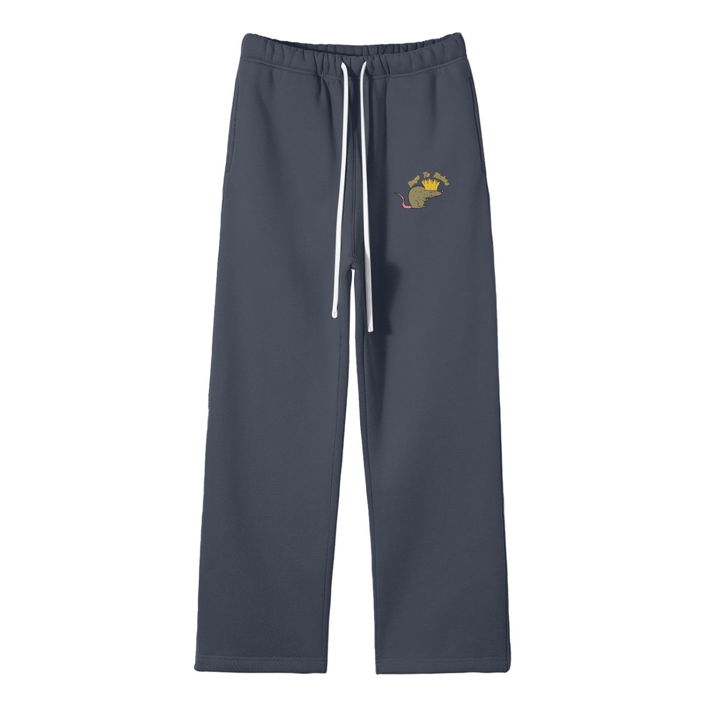 Rags To Riches Streetwear Fleece Straight Leg Pants