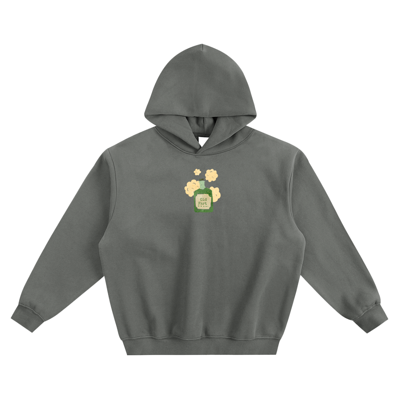 Old Fart (Jar) Fleeced Boxy Hoodie