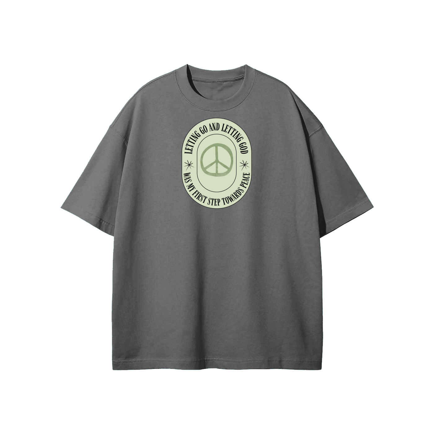Letting Go & Letting God Streetwear Heavyweight Loose Fit T-Shirt