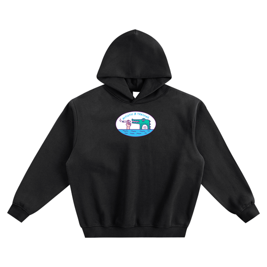 Autistic & Thriving Fleeced Boxy Hoodie