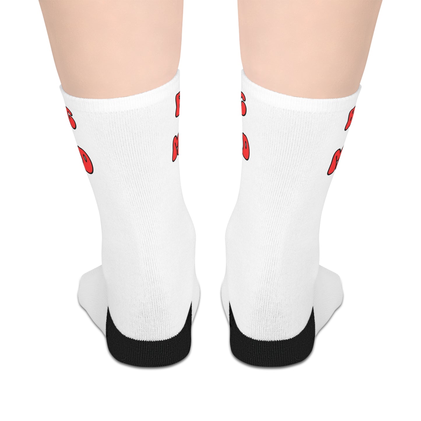 Big Mad Mid-length Socks (White)