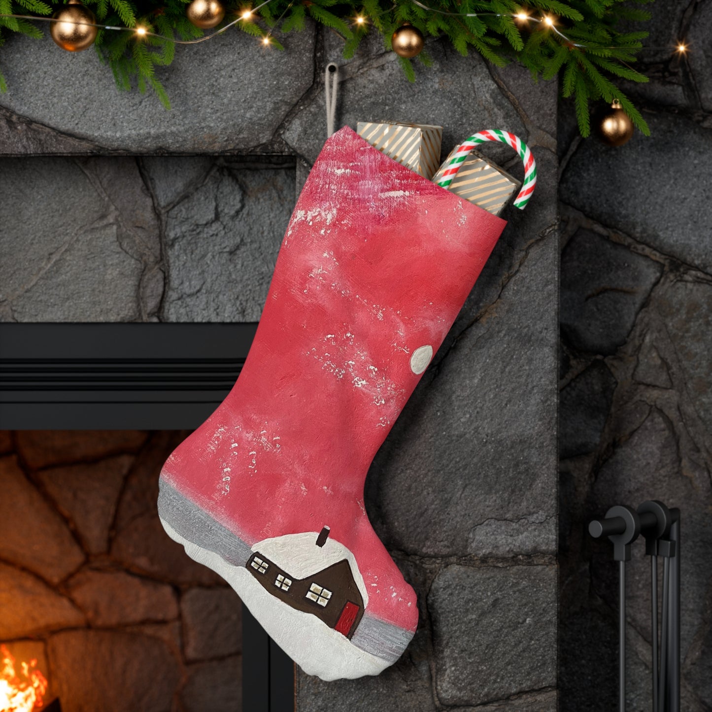 No One Home All Christmas Santa Stocking