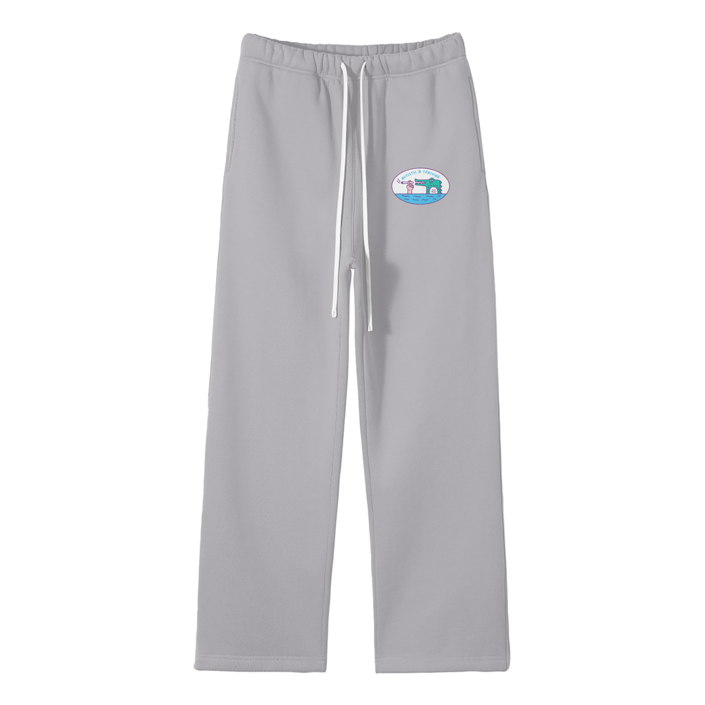 Autistic & Thriving Streetwear Fleece Straight Leg Pants