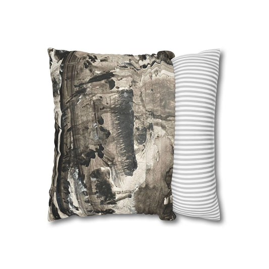 Anthropologie But It's Nana Square Poly Canvas Pillowcase