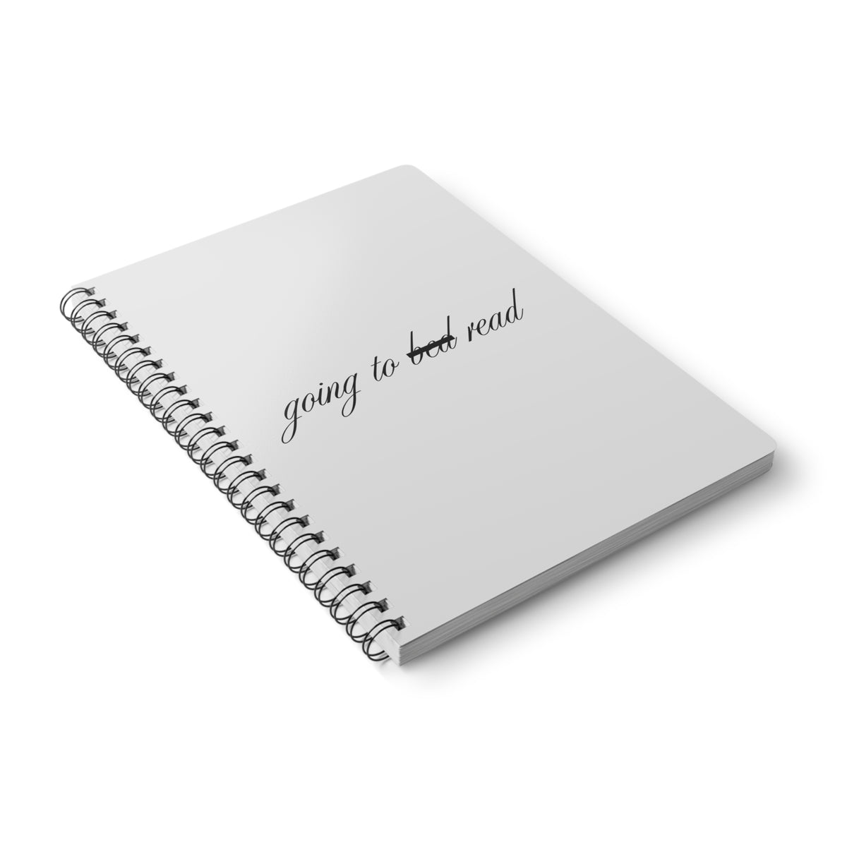 Going To Bed/Read Wirobound Softcover Notebook, A5