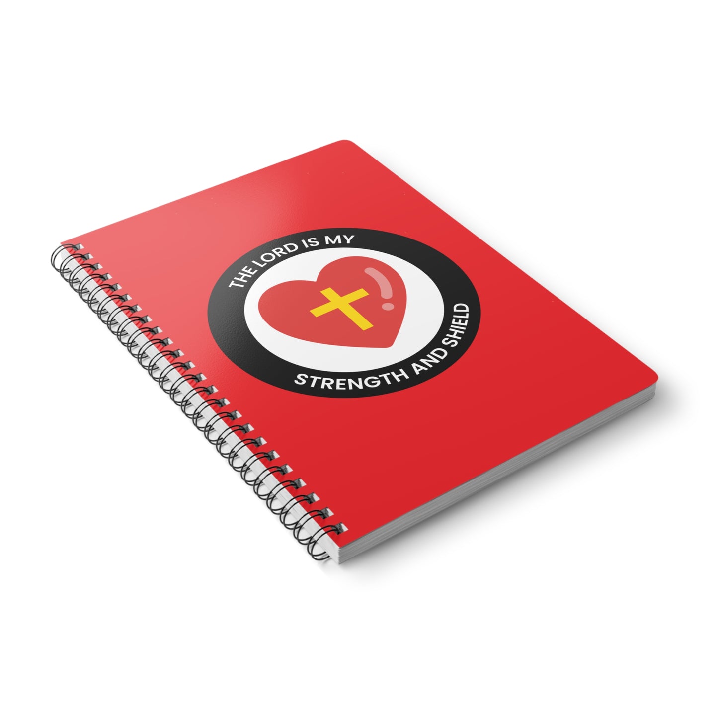 The Lord Is My Strength & Shield Wirobound Softcover Notebook, A5