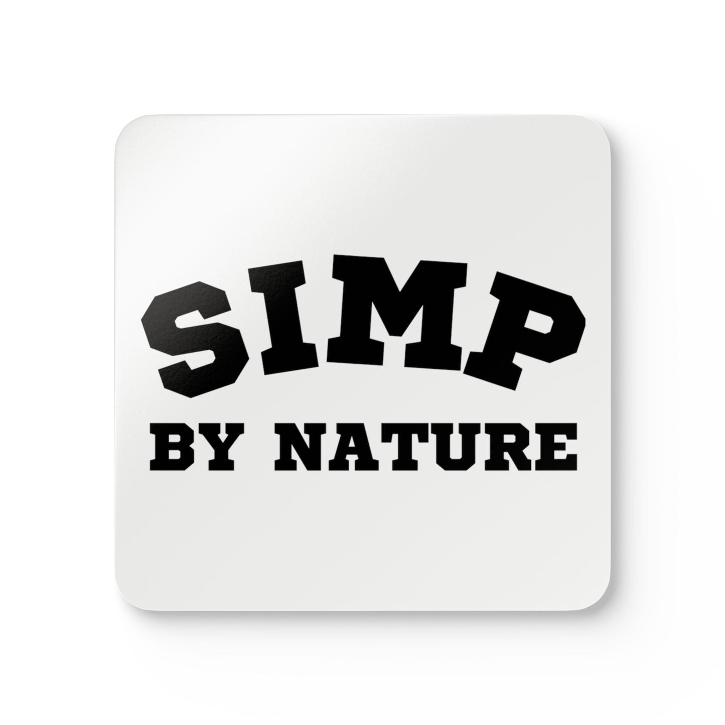 Simp By Nature (Black) Corkwood Coaster Set