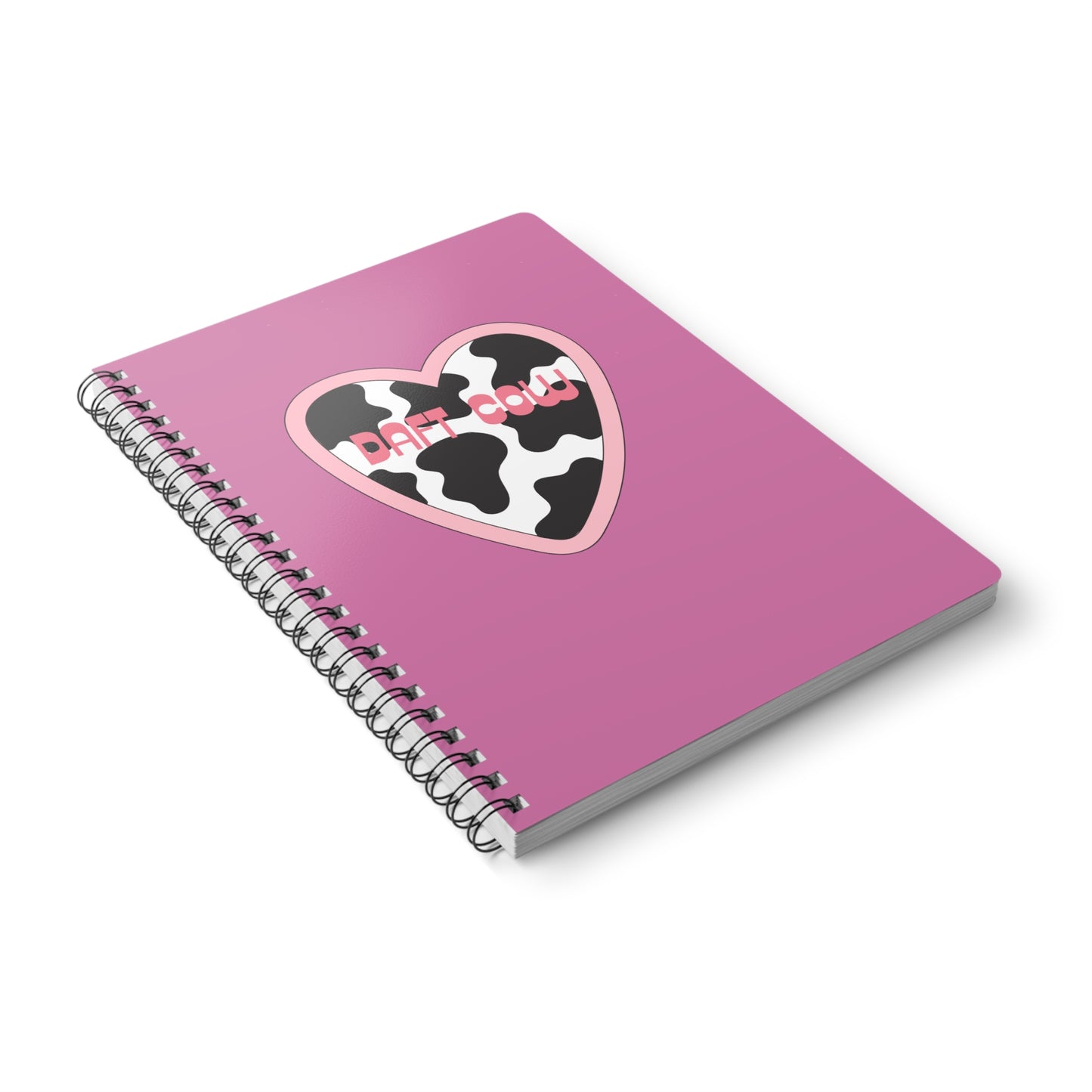 Daft Cow (1) Wirobound Softcover Notebook, A5