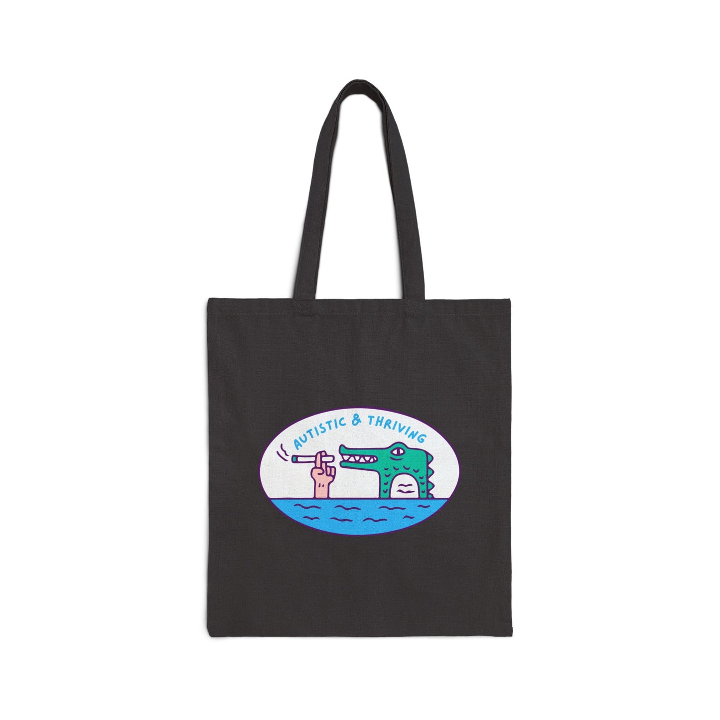 Autistic & Thriving Cotton Canvas Tote Bag