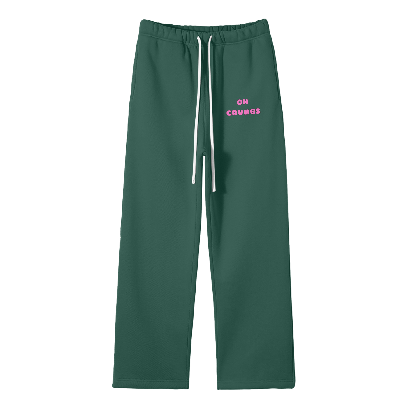 Oh Crumbs Streetwear Fleece Straight Leg Pants