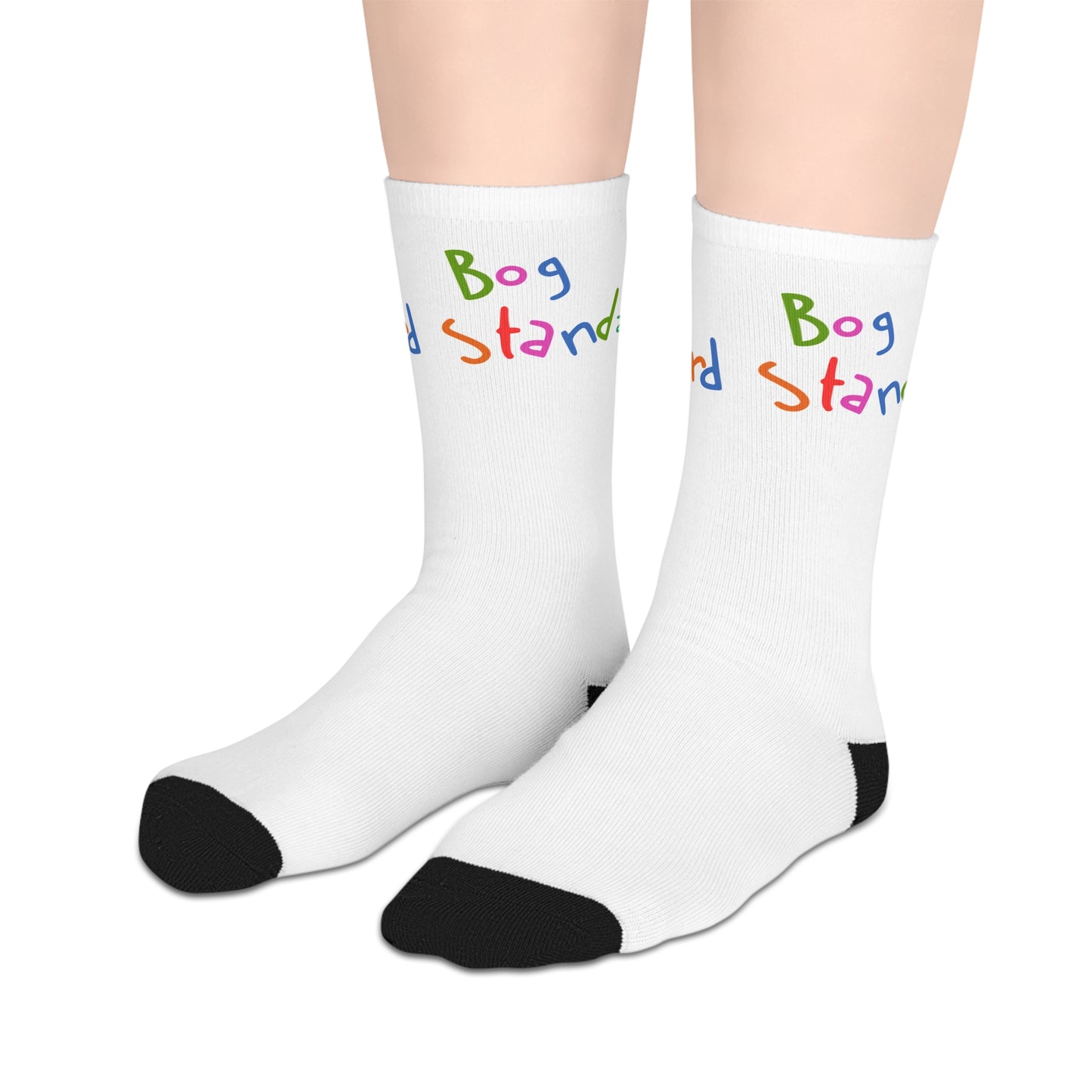 Bog Standard Mid-length Socks (White)