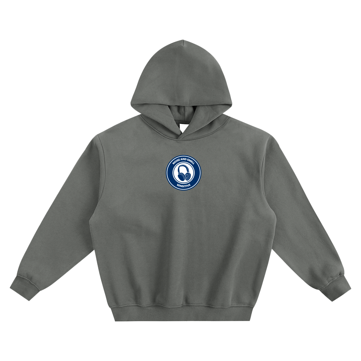 Noise & Smell Sensitive Fleeced Boxy Hoodie