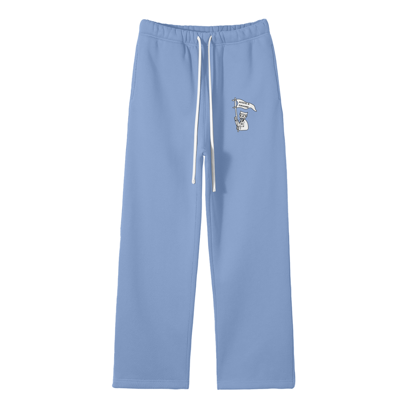 Autistic & Surviving Streetwear Fleece Straight Leg Pants