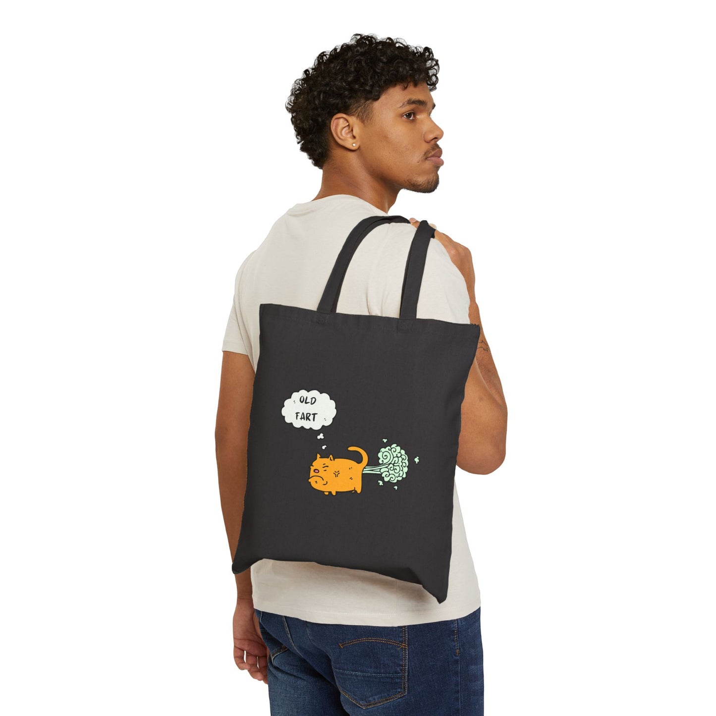 Old Fart Cotton Canvas Tote Bag
