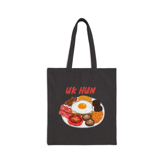 UK Hun (Breakfast) Cotton Canvas Tote Bag