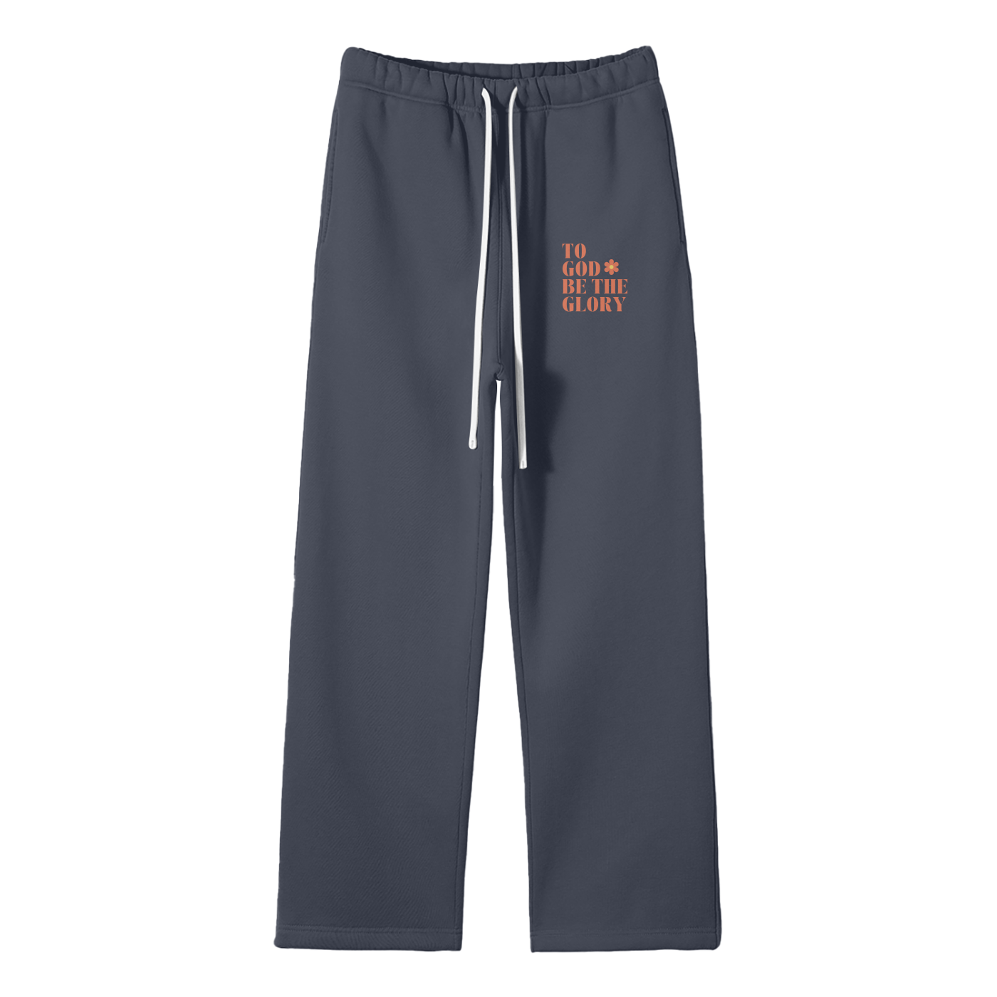 To God Be The Glory Streetwear Fleece Straight Leg Pants