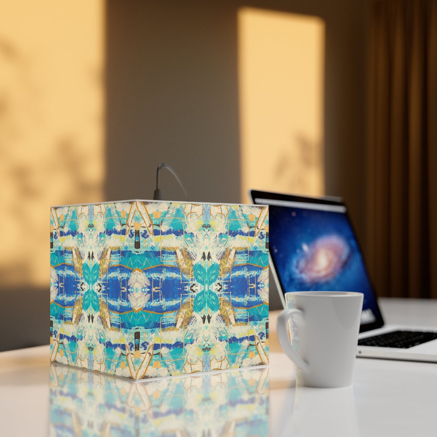 Portal Island Light Cube Lamp