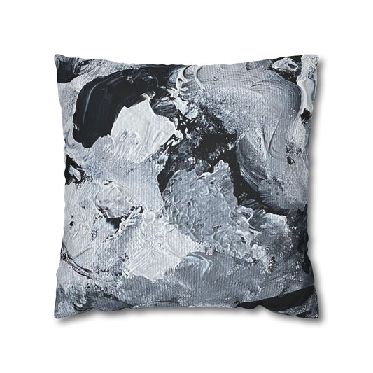Onyx Moron Square Poly Canvas Pillowcase
