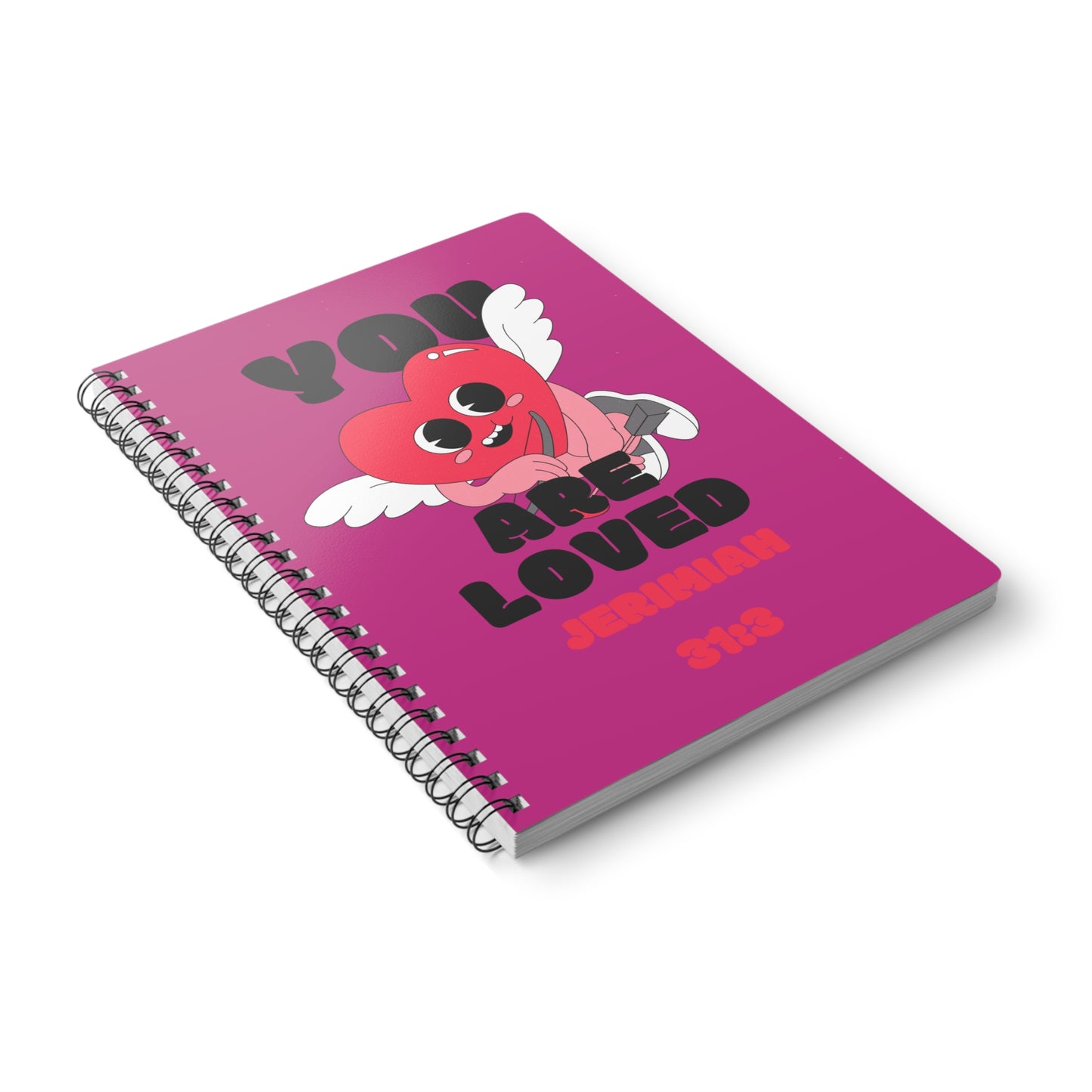 You Are Loved Wirobound Softcover Notebook, A5