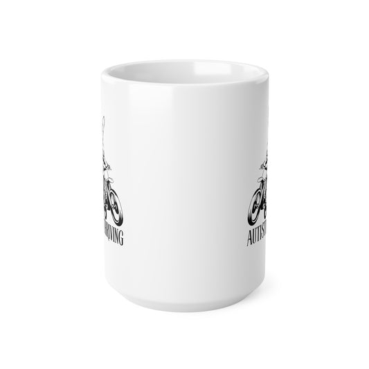 Autistic & Thriving Ceramic Coffee Cup, 15oz