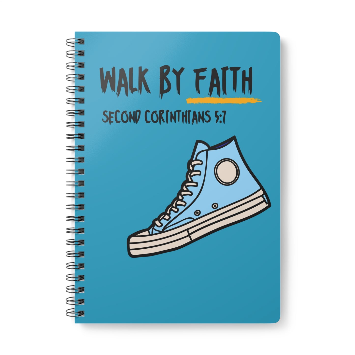 Walk By Faith (1) Wirobound Softcover Notebook, A5