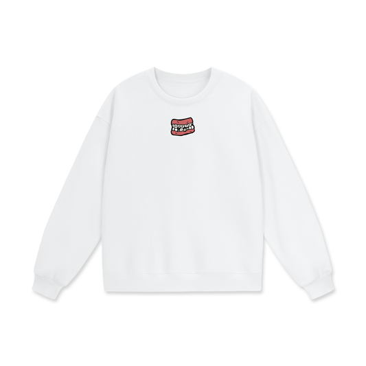 Goofy Rizz Heavyweight Drop Shoulder Oversized Fleece Sweatshirt