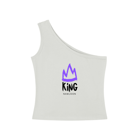 King Namjoon One-Shoulder Crop T-Shirt