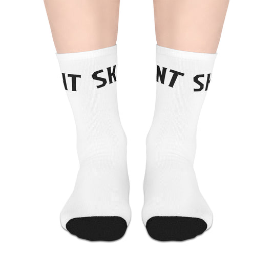 Skint Mid-length Socks (White)