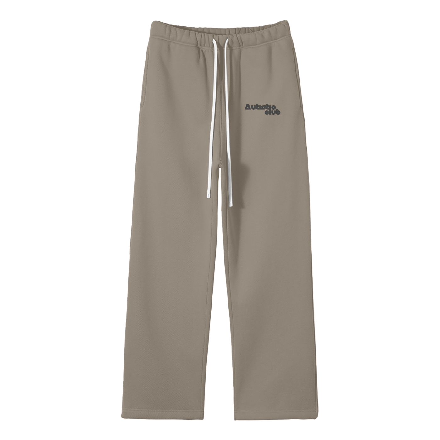 Autistic Club Streetwear Fleece Straight Leg Pants