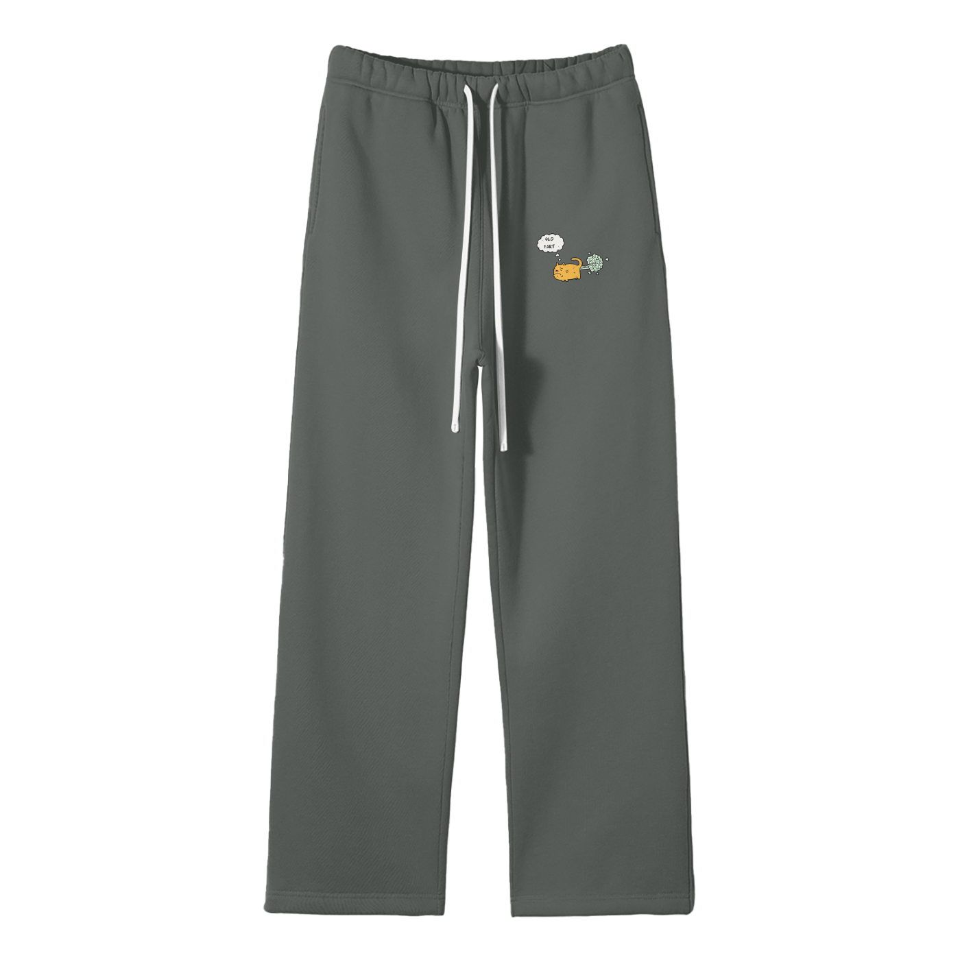 Old Fart Streetwear Fleece Straight Leg Pants
