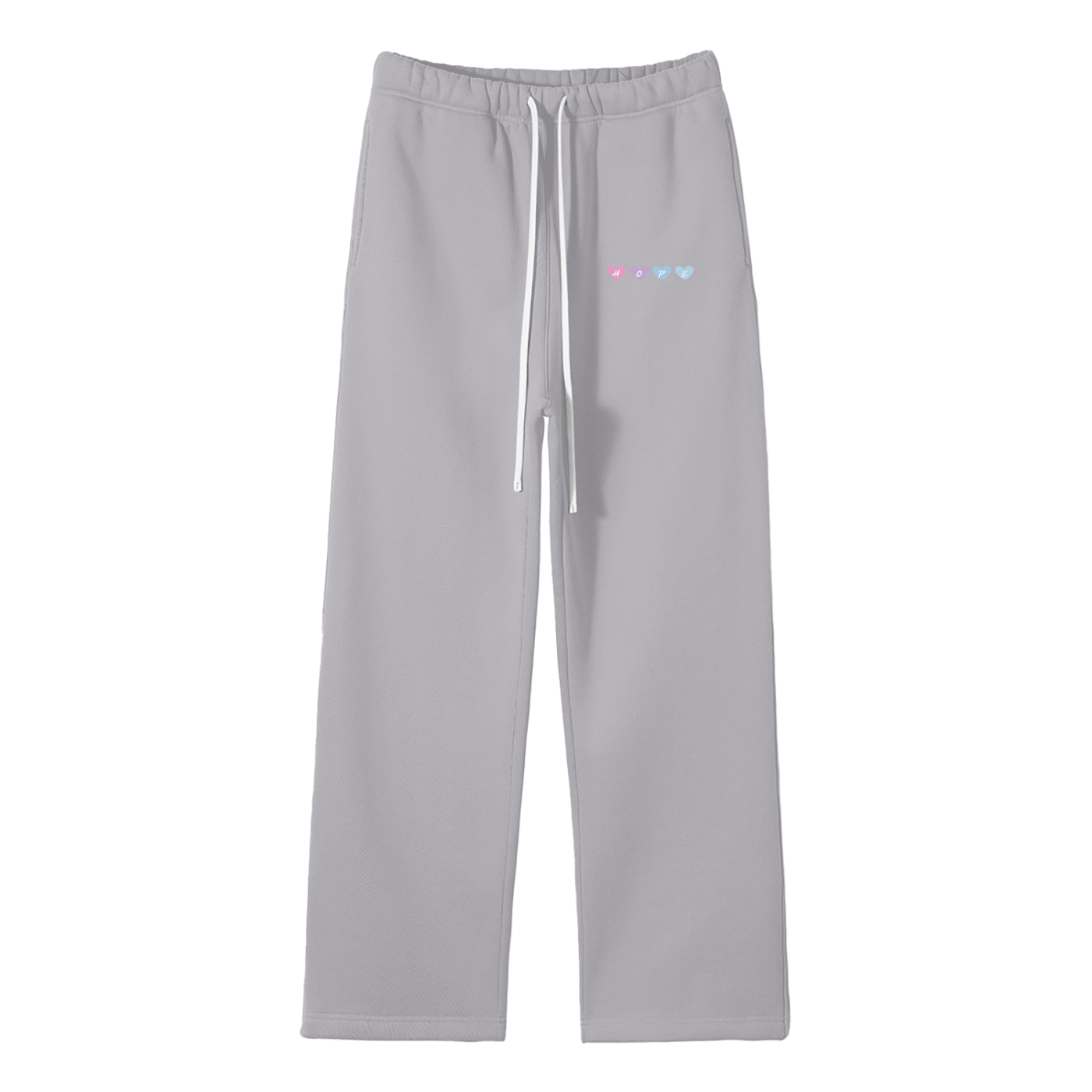 Hope (Heart) Streetwear Fleece Straight Leg Pants