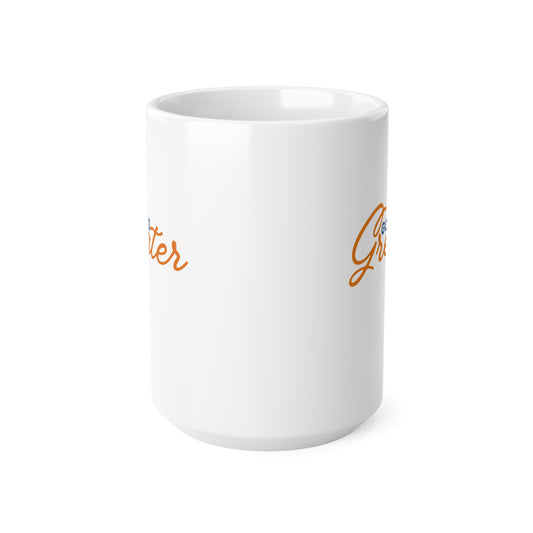 God Is Greater Ceramic Coffee Cup, 15oz