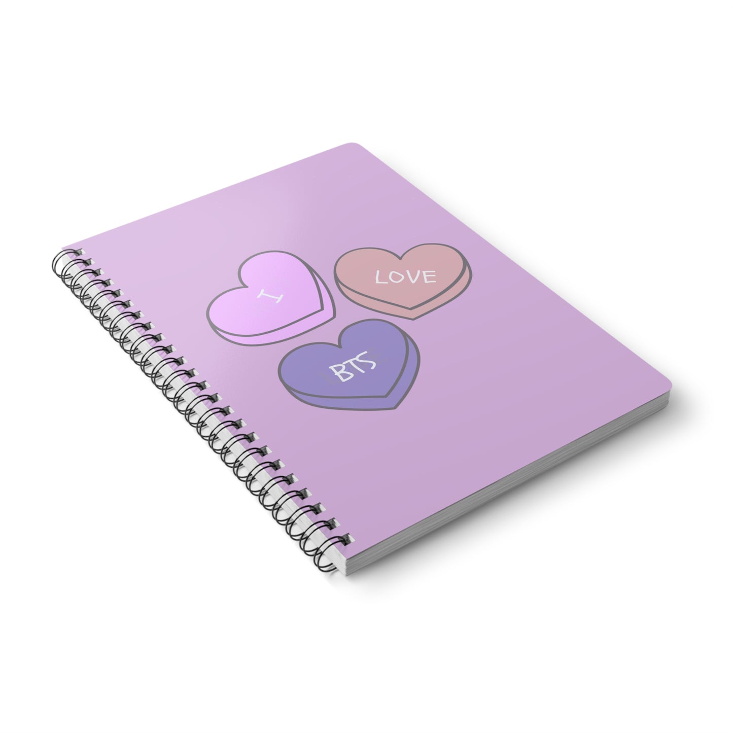 I Love BTS Wirobound Softcover Notebook, A5