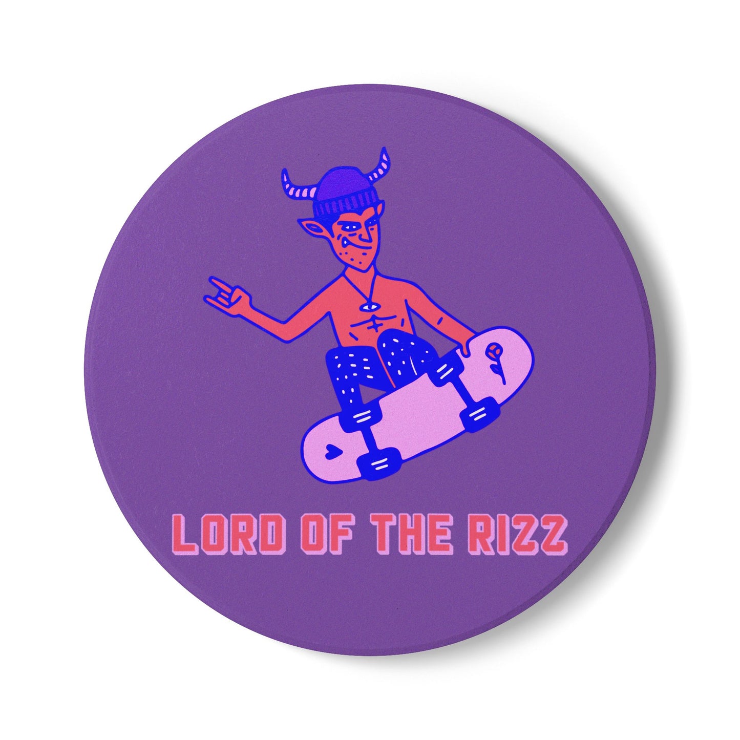 Lord Of The Rizz (1) Ceramic Coaster