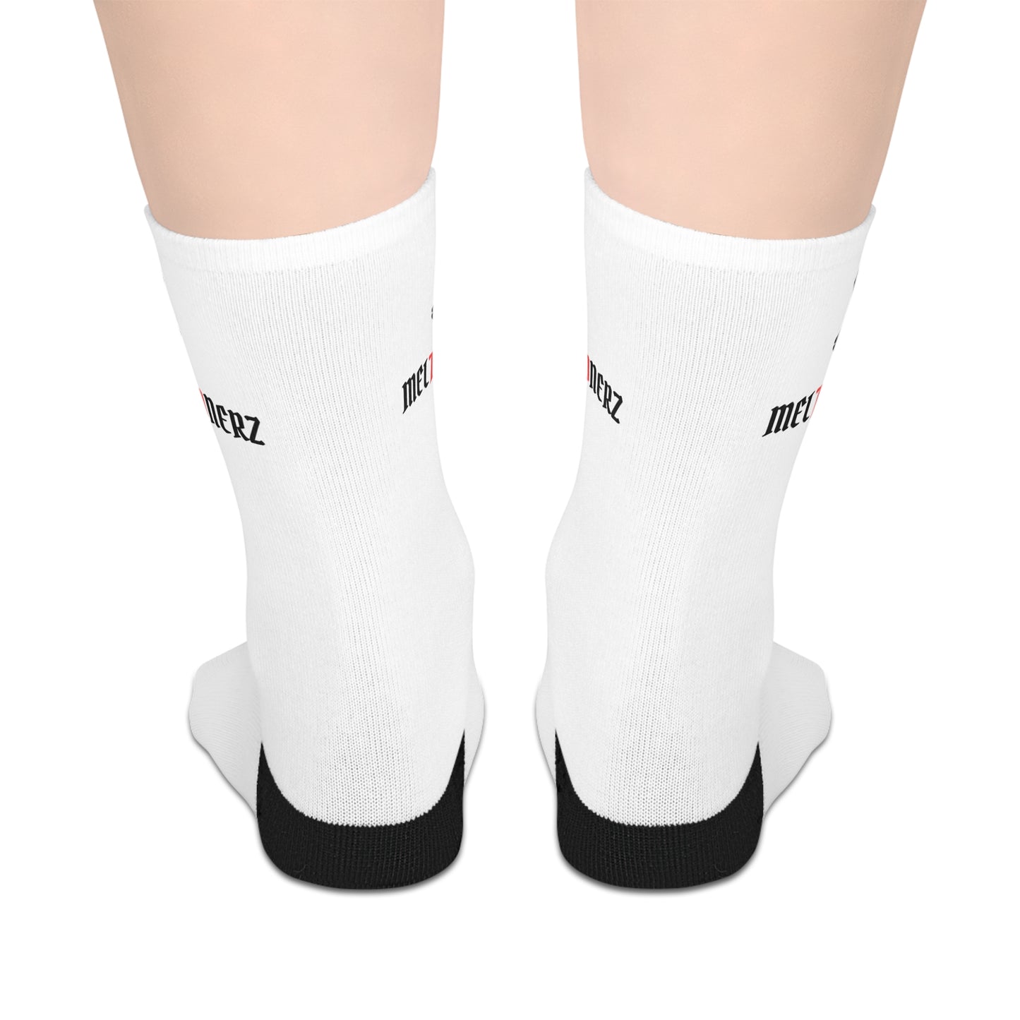 Meltdownerz Bonez Mid-length Socks (White)