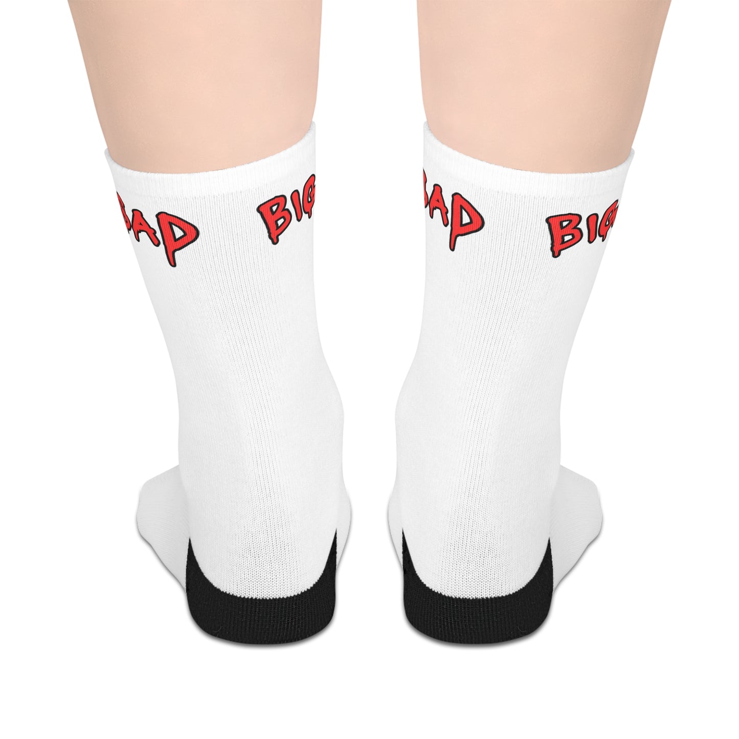 Big Sad Mid-length Socks (White)