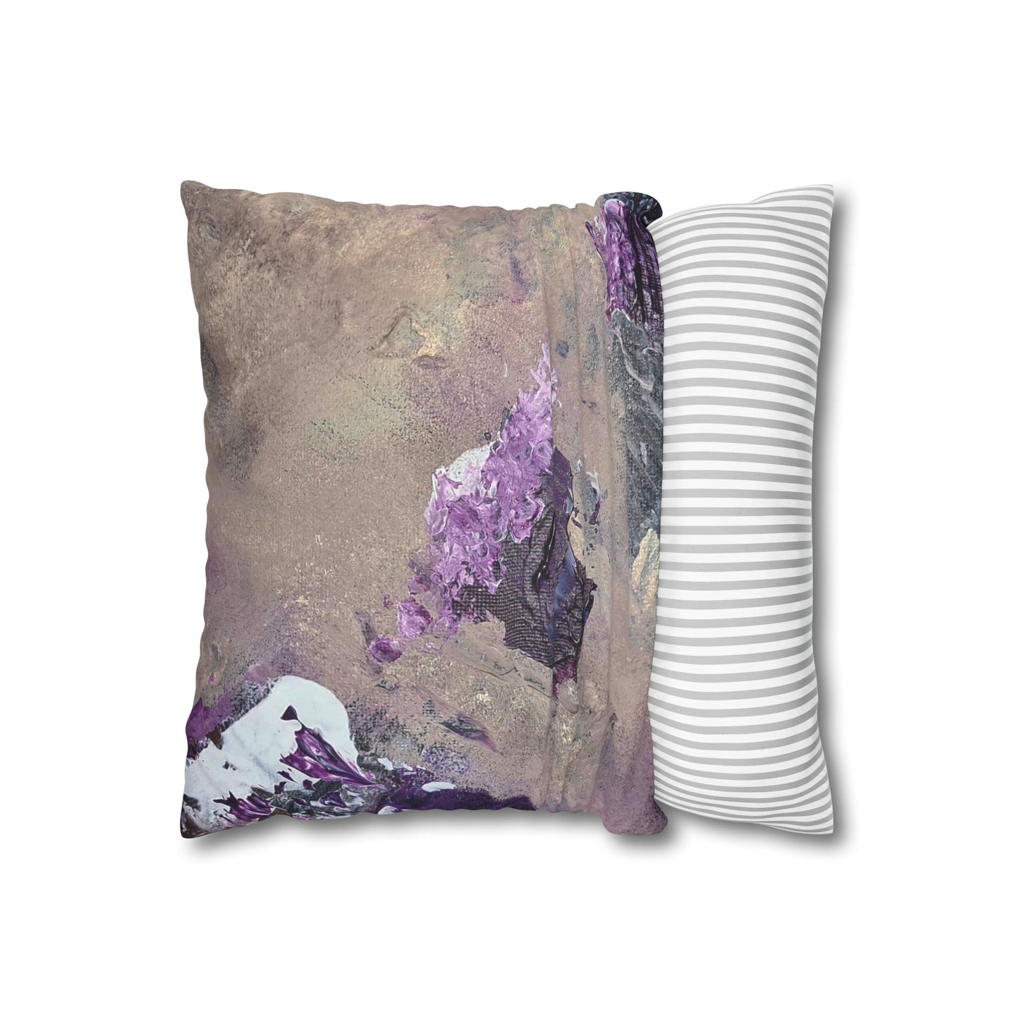 Something Cosmic Square Poly Canvas Pillowcase