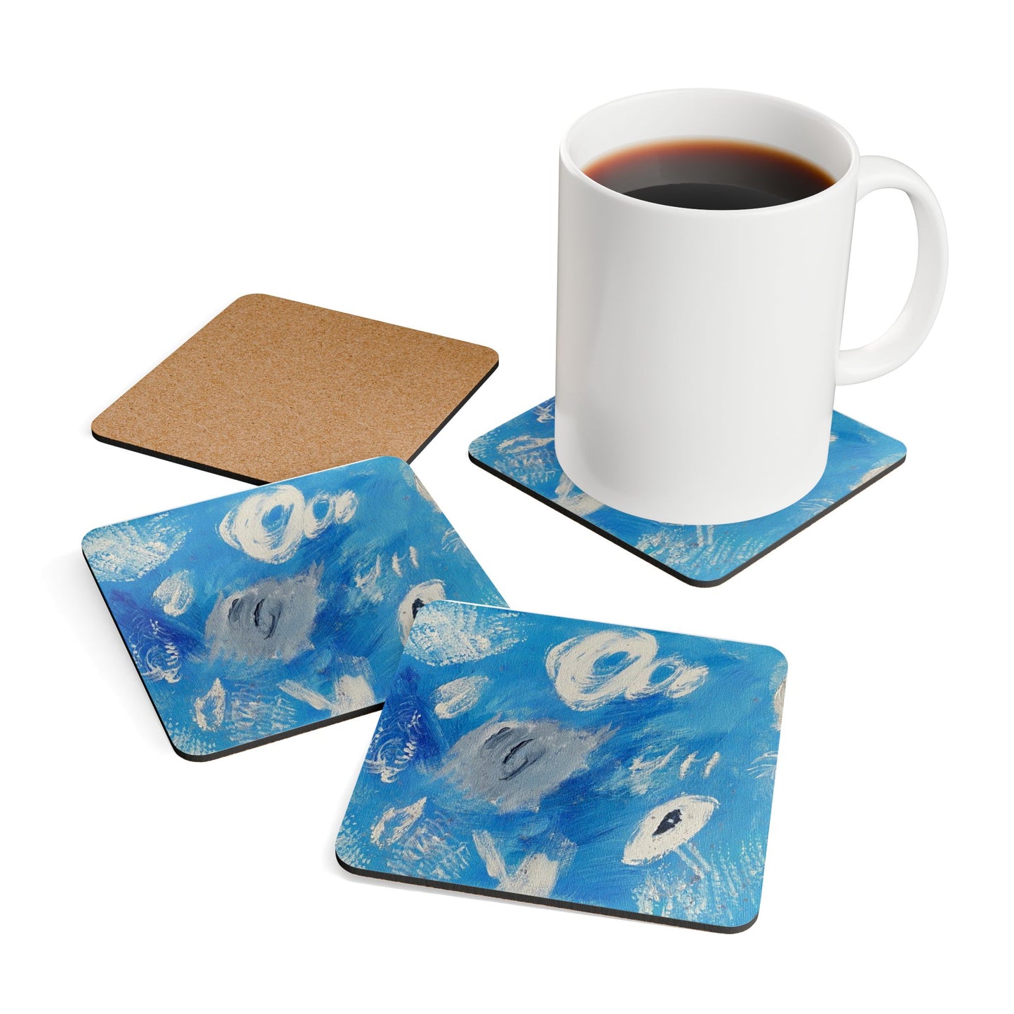 Flash Ahhh Corkwood Coaster Set