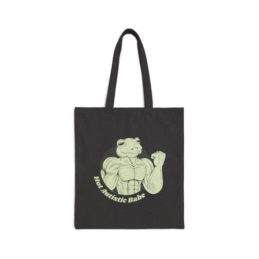 Hot Autistic Babe Cotton Canvas Tote Bag