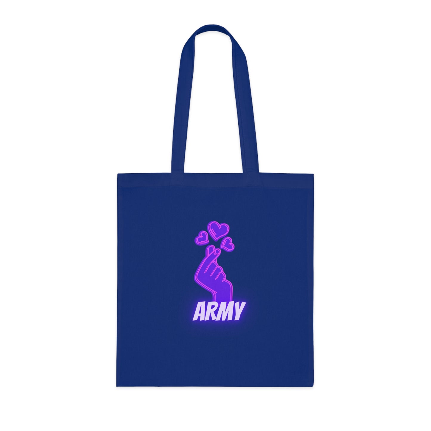 Purple Army Cotton Tote