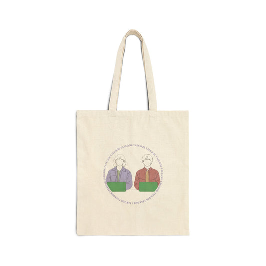 Taekook (Taehyung & Jungkook) Cotton Canvas Tote Bag