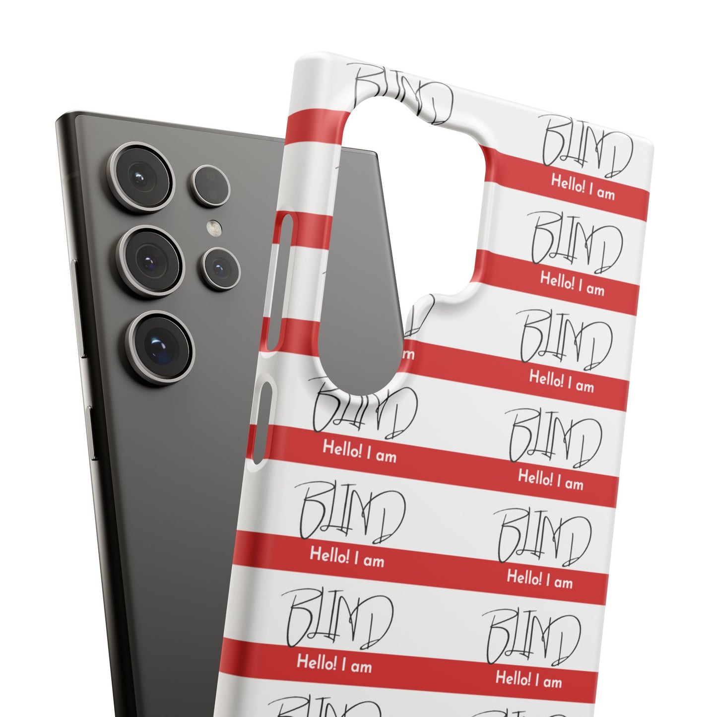 Hello I am Blind Snap Cases