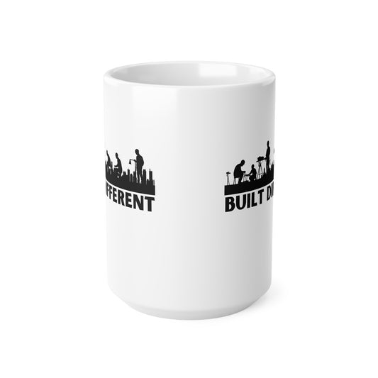 Built Different Ceramic Coffee Cup, 15oz