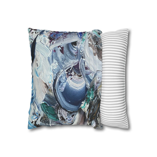 Catch A Big Wave Square Poly Canvas Pillowcase