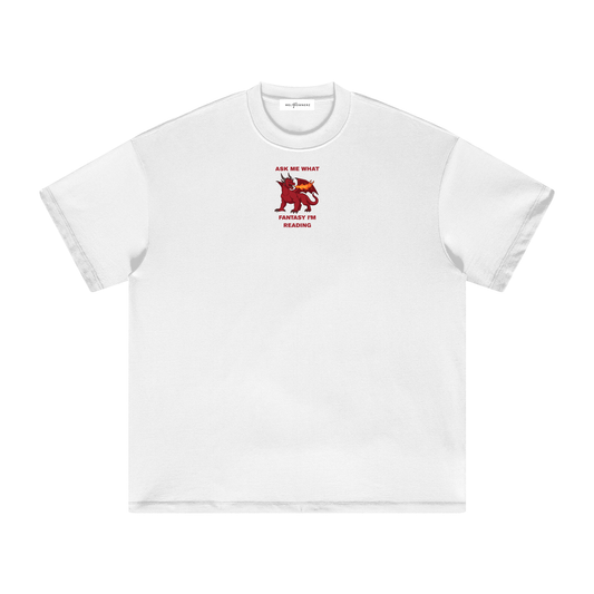 Ask Me What Fantasy I'm Reading (Dragon) Heavyweight T-Shirt