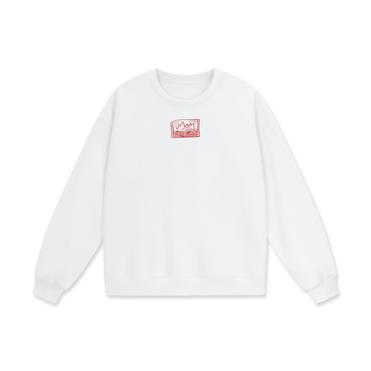 Neurospicy (Ramen) Heavyweight Drop Shoulder Oversized Fleece Sweatshirt